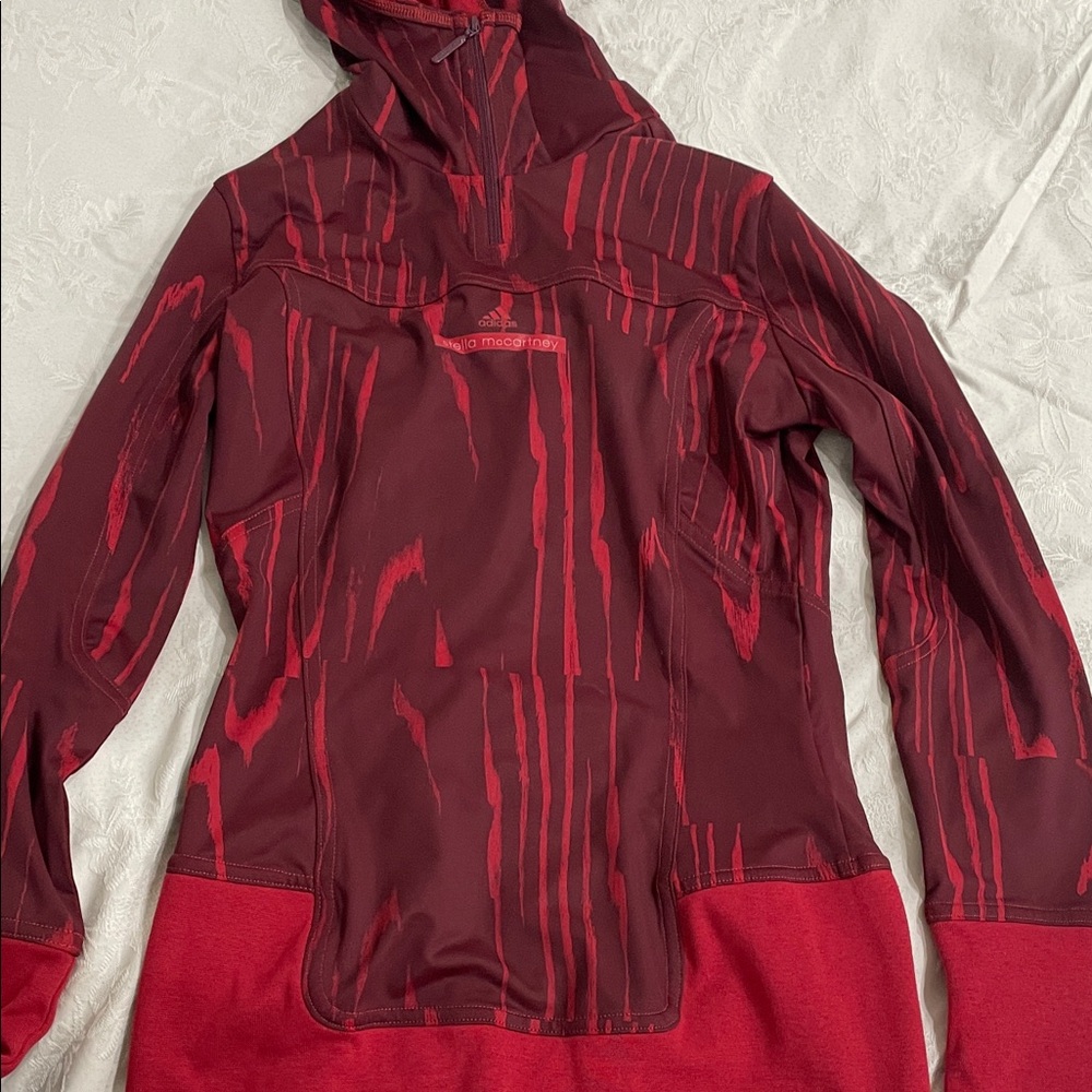 Adidas Stella McCartney Women's Maroon and Red Long Sleeve